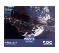 Puzzle quadrati da 500 pezzi della stazione spaziale per adulti, puzzle in legno per l'intrattenimento della famiglia, 500 pezzi (52x38 cm)