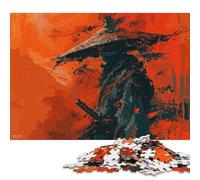 Puzzle quadrati dell'ultimo samurai da 500 pezzi per adulti, puzzle in legno per l'intrattenimento della famiglia, 500 pezzi (52x38 cm)