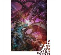 Puzzle quadrati Monster Hunter World da 500 pezzi per adulti, puzzle in legno, puzzle di gioco impegnativi, 500 pezzi (52x38 cm), regali di Natale