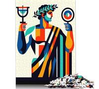 Puzzle quadrato da 1000 pezzi Apollo Dio degli Oracoli per adulti, puzzle in legno gioco educativo per bambini 1000 pezzi (75x50 cm)