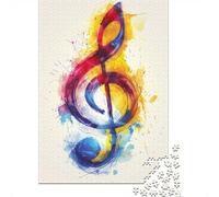 Puzzle quadrato da 1000 pezzi con notazione musicale per adulti e puzzle di carta per la decorazione della casa, 38x26 cm/1000 pezzi