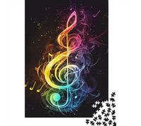 Puzzle quadrato da 1000 pezzi con note musicali per adulti e puzzle di carta, gioco educativo, sfida giocattolo 38x26 cm/1000 pezzi