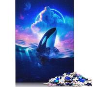 Puzzle quadrato da 1000 pezzi "Cosa c'è sopra il mare" per adulti, puzzle di carta, giocattolo, decorazione da parete, regali di Natale, 38x26 cm/1000 pezzi