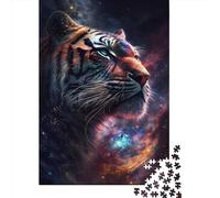 Puzzle quadrato da 1000 pezzi Cosmic King Space Tiger per adulti e puzzle di carta, gioco educativo, sfida giocattolo 38x26 cm/1000 pezzi