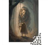 Puzzle quadrato da 1000 pezzi del Re Leone per adulti e puzzle di carta, gioco educativo, sfida giocattolo 38x26 cm/1000 pezzi