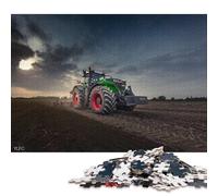 Puzzle quadrato da 1000 pezzi del trattore Fendt 1050 in campo per adulti, puzzle di carta, gioco educativo per bambini, 38x26 cm/1000 pezzi