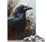 Puzzle quadrato da 1000 pezzi di Edgar Allan Poe The Raven, per adulti e puzzle di carta per adulti, regali di Natale, 1000 pezzi (75x50 cm)