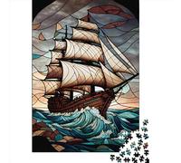 Puzzle quadrato da 1000 pezzi "Sailors Journey" per adulti, puzzle in legno, puzzle educativo, gioco per famiglie, 1000 pezzi (75x50 cm)