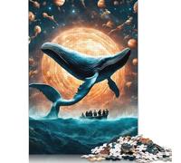 Puzzle quadrato da 1000 pezzi "Serenata cibernetica di Giove" per adulti, puzzle in legno, gioco educativo per bambini, 1000 pezzi (75x50 cm)