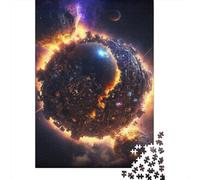 Puzzle quadrato da 500 pezzi "Cities In The Sky" per adulti, puzzle in legno, gioco educativo per bambini, 500 pezzi (52 x 38 cm)