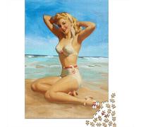 Puzzle quadrato da 500 pezzi con poster retrò per adulti, puzzle in legno, gioco pratico da 500 pezzi (52x38 cm)