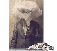 Puzzle quadrato da 500 pezzi "Forse sono di nuovo me stesso" per adulti e puzzle in legno, gioco educativo, sfida giocattolo, 500 pezzi (52x38 cm)