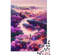 Puzzle quadrato da 500 pezzi "passeggiata mattutina" per adulti, puzzle in legno, gioco educativo per bambini, 500 pezzi (52 x 38 cm)