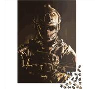 Puzzle quadrato da 500 pezzi per adulti con soldatini dell'esercito e puzzle in legno per la decorazione della casa, 500 pezzi (52x38 cm)