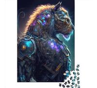 Puzzle quadrato da 500 pezzi Space Lions1 per adulti e puzzle in legno per bambini, regali di Natale 500 pezzi (52x38 cm)