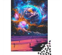 Puzzle quadrato da 500 pezzi "Un nuovo mondo", puzzle in legno, 500 pezzi (52 x 38 cm)