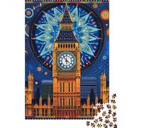 Puzzle quadrato del campanile da 1000 pezzi per adulti e puzzle in legno gioco educativo 1000 pezzi (75x50 cm)