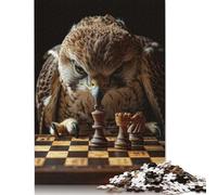 Puzzle quadrato di scacchi Falcon da 1000 pezzi per adulti, puzzle di carta per l'intrattenimento della famiglia, giocattoli 38x26 cm/1000 pezzi