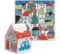 Puzzle quadrato Natale nel villaggio 500 pezzi