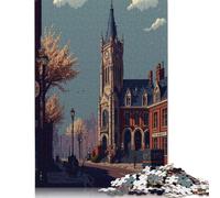 Puzzle quadrato Pixel Art Mons da 1000 pezzi per adulti, puzzle in legno, puzzle educativo, gioco per famiglie, 38x26 cm/1000 pezzi