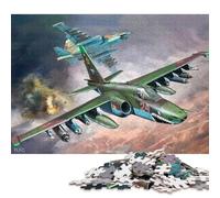Puzzle quadrato Sukhoi Su25 Grach da 1000 pezzi per adulti, puzzle di carta, puzzle educativo, gioco per famiglie, 38x26 cm/1000 pezzi