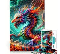 Puzzle Quantum Dracoscale Enigma da 1000 pezzi per ragazzi, puzzle di memoria, leggero, rilassante, immagine da assemblare, (50x75cm)