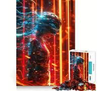 Puzzle Quantum Echo per adulti, 1000 pezzi, gioco di logica stimolante, antistress, bordi trasparenti, regalo di alta qualità (38x26cm)
