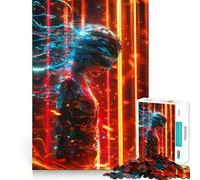 Puzzle Quantum Echo per ragazzi, 1000 pezzi, gioco di logica stimolante, silenzioso, con bordi nitidi, regalo elegante (50x75cm)