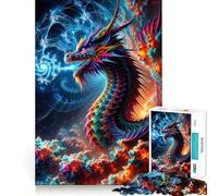 Puzzle Quantum Inferno da 1000 pezzi per adulti, ideale come regalo, per stimolare la mente e il tempo libero (38x26cm)