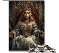 Puzzle Queen da 1000 pezzi per adulti, aiuta il cervello a esercitare i giocattoli avvincenti per coltivare la pazienza Gioco di sfida unico (50x75cm)