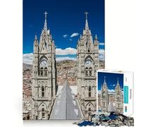 Puzzle Quito Ecuador per adolescenti, 1000 pezzi, gioco rilassante, evasione, bordi precisi, (38x26cm)