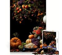 Puzzle "Raccolto d'autunno" da 1000 pezzi per ragazzi Pensa che il tempo dedicato all'allenamento sia ben speso Bordi definiti Regalo festivo (38x26cm)