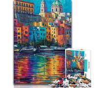 Puzzle raffigurante il lungomare di Napoli in Italia da 1000 pezzi per adulti ideale come regalo per tutta la famiglia adatto per bambini di età compresa tra 50 e 14 anni (50x75cm)