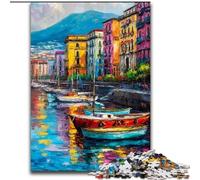 Puzzle raffigurante il lungomare di Napoli, Italia, 1000 pezzi per adolescenti, giochi educativi, decorazioni per la casa, ideali come regalo per tutta la famiglia (50x75cm)