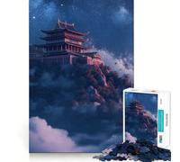 Puzzle raffigurante un antico tempio giapponese,1000 pezzi,gioco di logica,incastro perfetto,pezzi precisi,divertimento assicurato per tutta la famiglia (38x26cm)