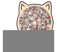 Puzzle Raffiguranti Gatti Per Adulti - 135 Pezzi Labirinto Educativo Per Divertimento E Apprendimento - Puzzle In Legno Per Decorazione Per Adulti | Per Ragazzi E Ragazze Di Età Prescolare E Prima Inf