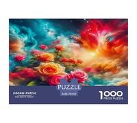 Puzzle "Ragazza al chiaro di luna" per adulti, 1000 pezzi, puzzle con gatto nero, gioco rilassante per famiglie, cartone, decorazione per la casa, regalo, 75x50 cm/1000 pezzi