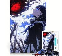 Puzzle "Ragazza anime che affronta l'oscurità" per adolescenti,1000 pezzi,gioco stimolante per la mente,montaggio sicuro e attività di condivisione per i propri cari (38x26cm)