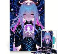 Puzzle "Ragazza anime con cristallo" da 1000 pezzi,divertente e stimolante per la mente Componenti robusti e ben rifiniti Un passatempo avvincente per rilassarsi in casa (50x75cm)