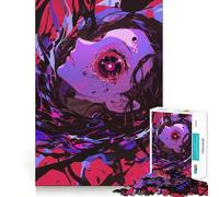 Puzzle "Ragazza anime con occhio gigante" da 1000 pezzi,divertente e stimolante per la mente Componenti robusti e ben definiti Un passatempo avvincente per rilassarsi in casa (38x26cm)
