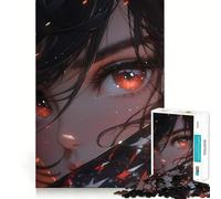 Puzzle "Ragazza Anime in Fuoco" da 1000 pezzi,gioco di memoria,taglio di precisione,sfida interattiva per la mente,ideale per la casa (38x26cm)