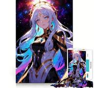 Puzzle "Ragazza anime nel cosmo" da 1000 pezzi,gioco creativo per sviluppare le capacità cognitive,componenti robusti e facili da tagliare,ideale da portare in viaggio,gioco per allenare la mente