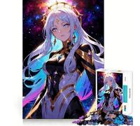 Puzzle "Ragazza anime nel cosmo" per adolescenti,1000 pezzi,gioco stimolante per la mente,montaggio sicuro e attività di gruppo per i propri cari (50x75cm)