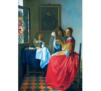 Puzzle Ragazza con bicchiere di vino 1000 pezzi