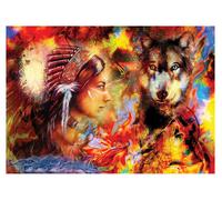 Puzzle Ragazza e Lupo 1500 Pezzi