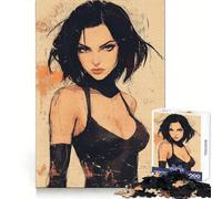 Puzzle Ragazza Misteriosa per adulti, 1000 pezzi, gioco per allenare la mente, momento di relax, design, assemblaggio, (38x26cm)