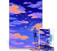 Puzzle Raggiungere le stelle per adolescenti, 1000 pezzi, gioco rilassante, evasione, bordi precisi, (38x26cm)