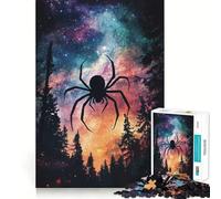 Puzzle "Ragno nel cielo notturno" per adulti, 1000 pezzi, gioco di logica mentale, delicato, rilassante, taglio preciso, lista dei desideri di Babbo Natale 38x52cm