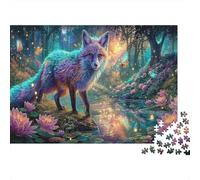 Puzzle Rainbow Fox by Lily Pond 1000 Pezzi Per Gioco Familiare Wildlife - Per Adulti, Rilassamento Di Giochi, Parete Da Decorazione E Regalo 52x38cm/1000pcs