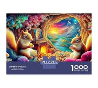 Puzzle Rainbow Mice da 1000 pezzi con piccoli roditori vivaci per adulti, in cartone opaco di alta qualità, da incorniciare, regalo per le feste, 52x38 cm/1000 pezzi